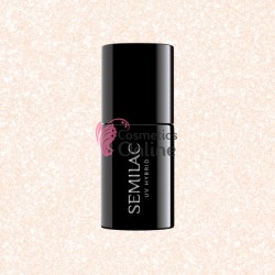 Oja UV Semilac 580 nude cu sclipici Party Together 7 ml